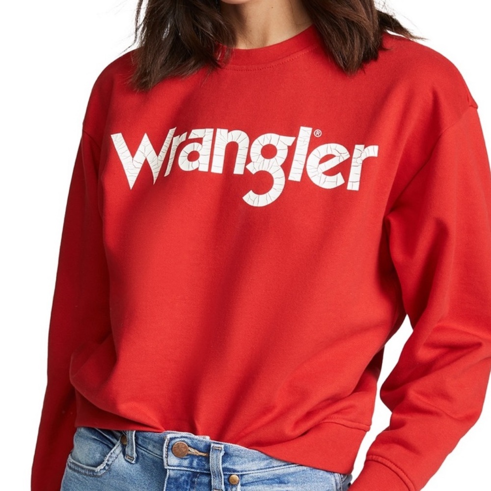 WRANGLER Logo Sweatshirt - Red